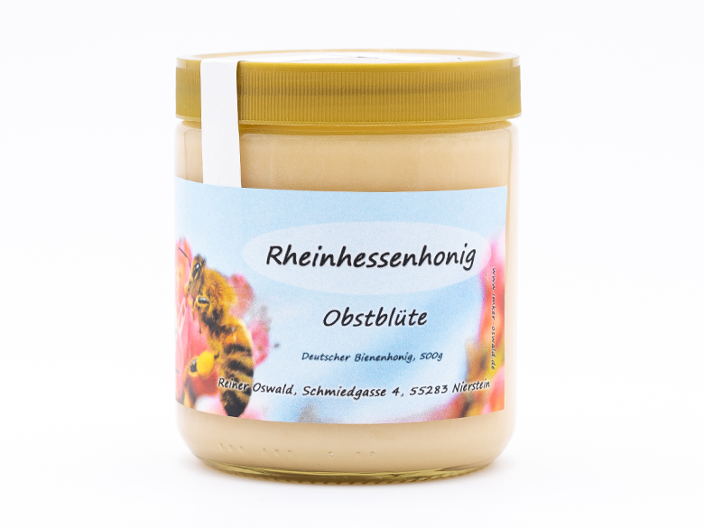 500 g Rheinhessenhonig: Obstblüte – Imker Reiner Oswald aus Nierstein. Foto: Benz Digital, Stephan Benz